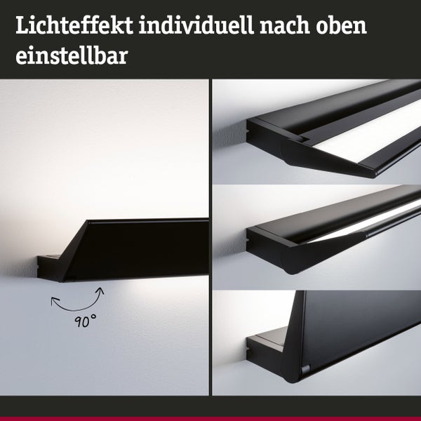 Wandleuchte mit verstellbarem Leuchtkopf für individuellen Lichteffekt um 90 Grad neigbar