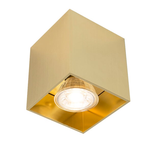 Design-Aufbaustrahler Gold GU10 50mm - Qubo