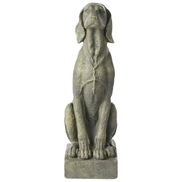 Gartenfigur NAIROBI Hund Grün