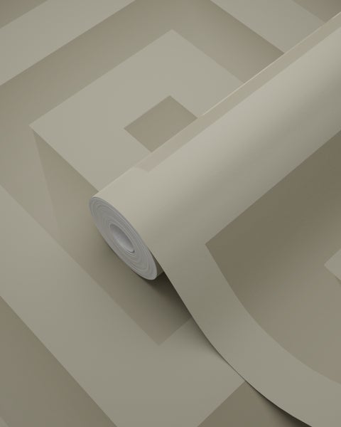 Origin Wallcoverings Tapete 3D-Quadrate Hellbeige - 50 x 900 cm - 347973