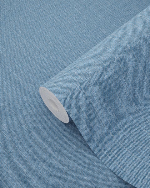 ESTAhome Tapete Jeans-Optik Blau - 53 cm x 10.05 m - 148605