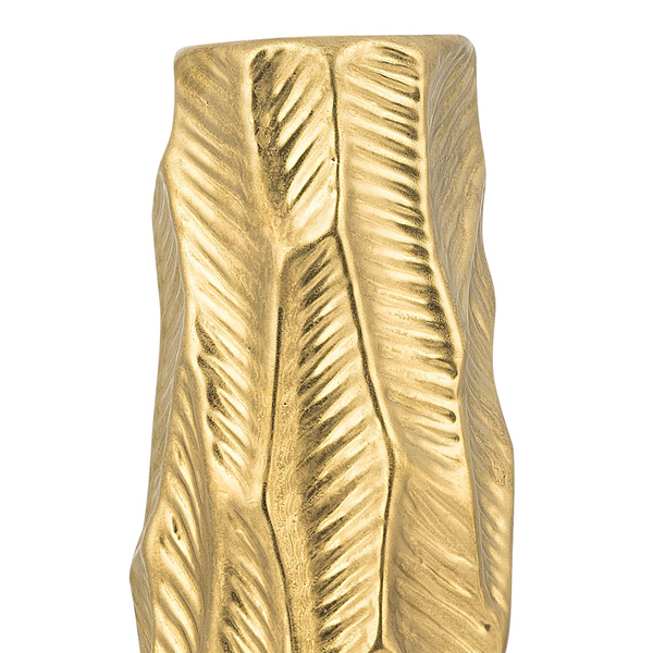 Dekovase ZAFAR Steinzeug 37 cm Gold