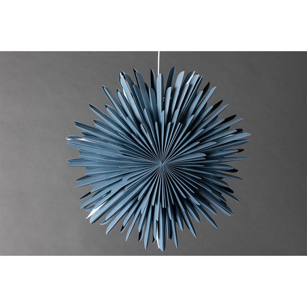 Sälen Weihnachtsstern mit Licht Papier Ø46 cm Pendelleuchte blau. 46 X 18 X 46 cm