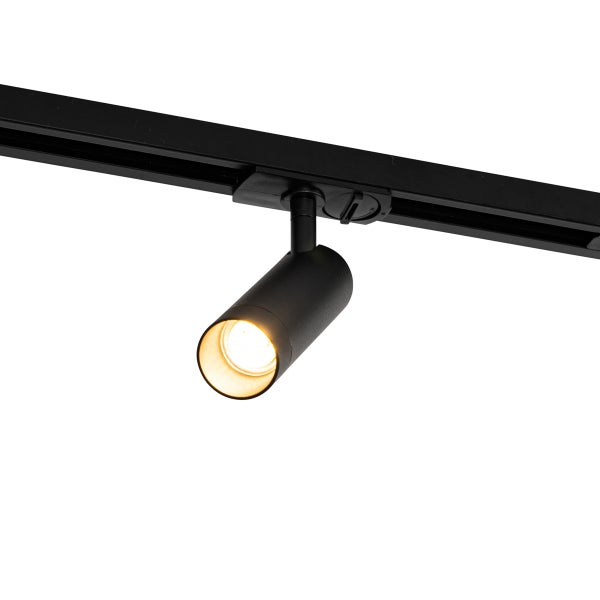 Modernes 1-Phasen-Schienensystem mit 5 Strahlern 35mm schwarz - Jeana Luxe