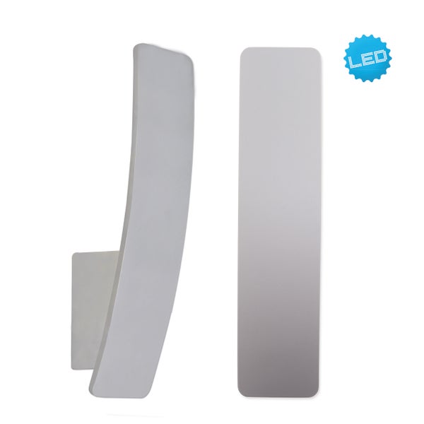 LED-Wandleuchte, zwei Ansichten
