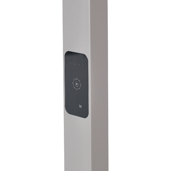 LED Stehlampe ORION mit Bewegungsmelder Metall Silber