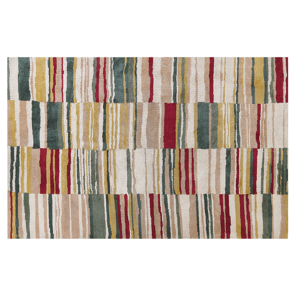 Teppich bunt 140 x 200 cm Kurzflor FATSA