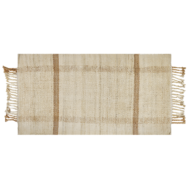 Teppich YELMEZ 80 x 150 cm Jute Beige