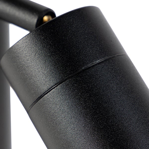 Außenleuchte schwarz 45 cm einstellbar IP44 - Solo