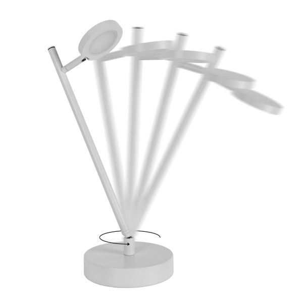 Verstellbare Tischleuchte zur flexiblen Ausrichtung des Lichts