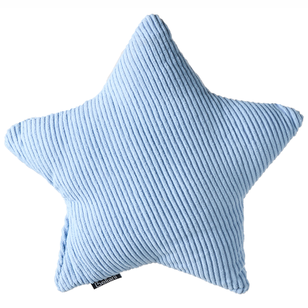 Sternförmiges Kissen aus geripptem Stoff