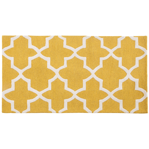 Teppich SILVAN Gelb 80 x 150 cm Wolle