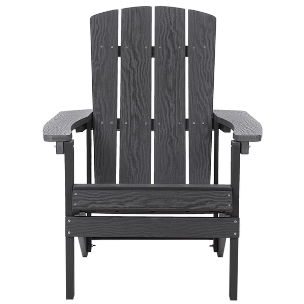 Gartenstuhl ADIRONDACK mit Fußstütze Dunkelgrau