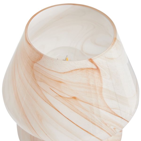 Tischleuchte LOBO Glas Beige