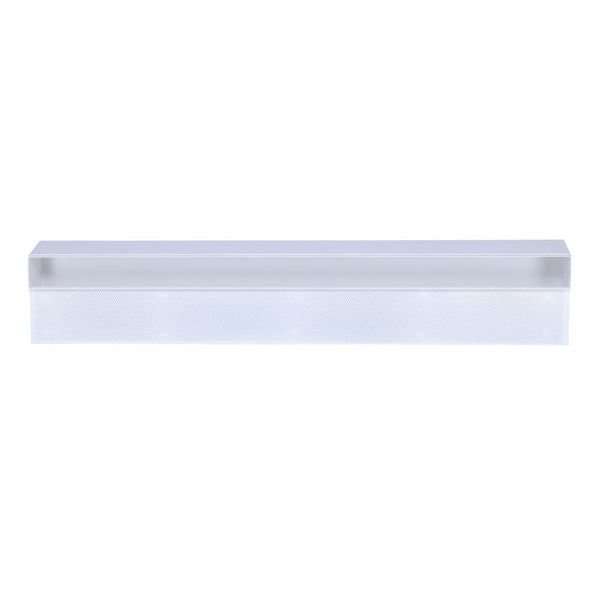 Wandregal aus Metall mit perforierter Frontblende