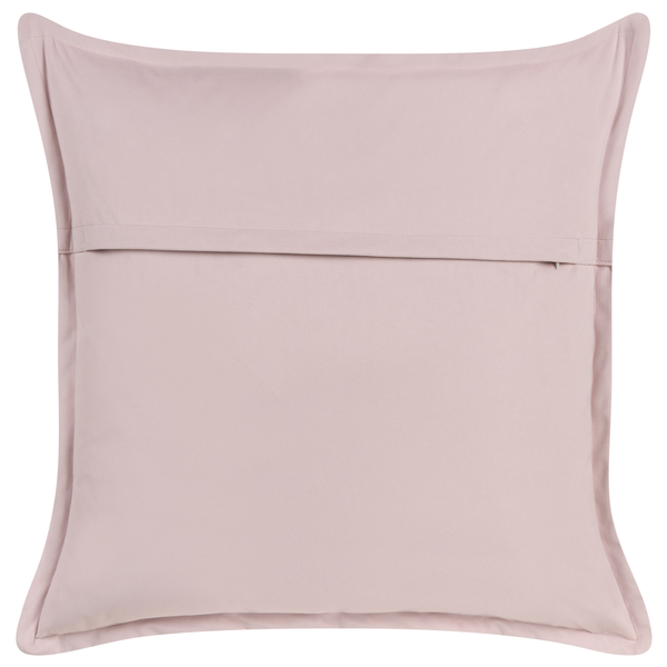 Dekokissen EUSTOMA Samtstoff 60 x 60 cm Rosa Ohne Muster