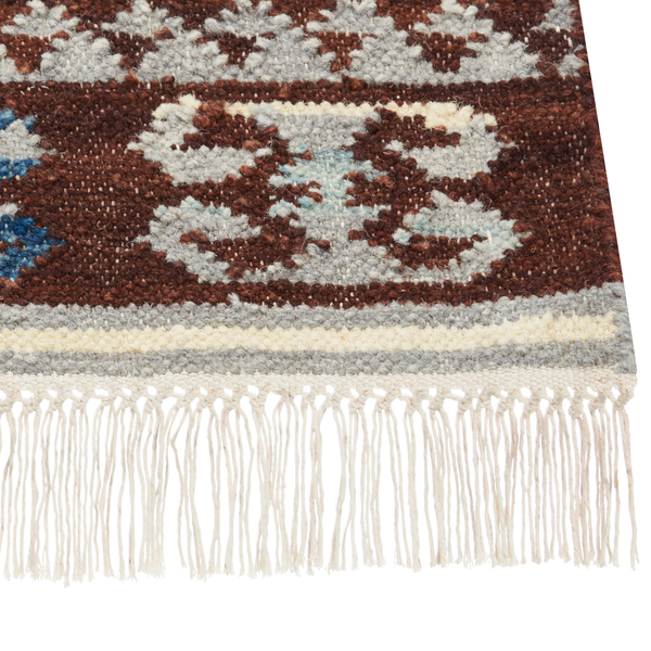 Teppich AKNALICH Bunt 200 x 300 cm Wolle Kelim
