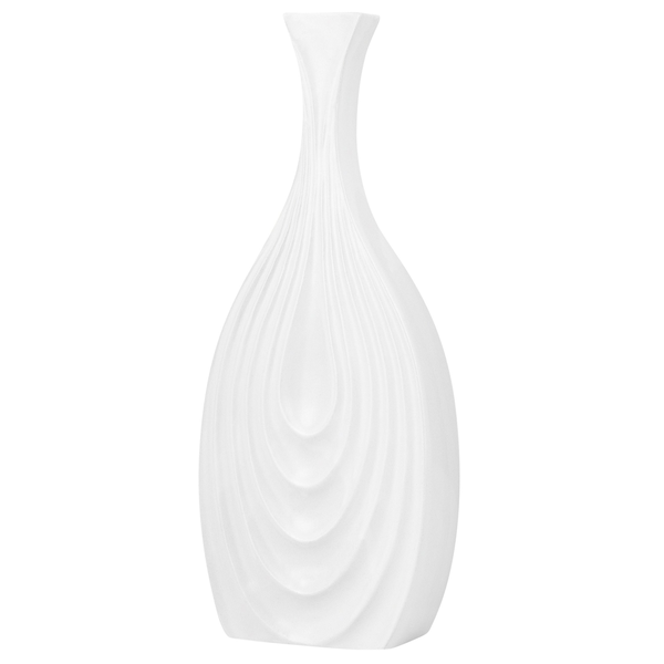 Dekovase THAPSUS Keramik 39 cm Weiß