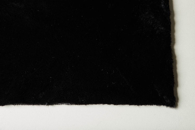 Nina Teppich 300x200 cm Polyester schwarz. 200 X 300 X 1 cm