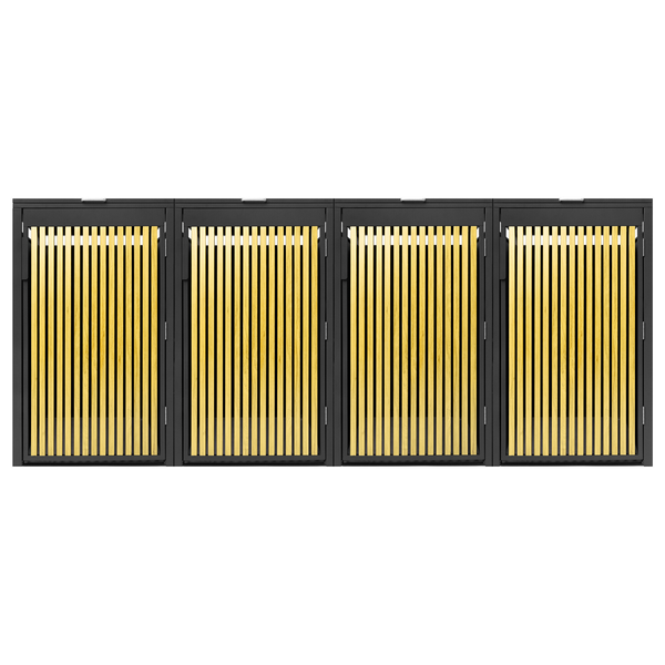 Mülltonnenbox für vier Mülltonnen