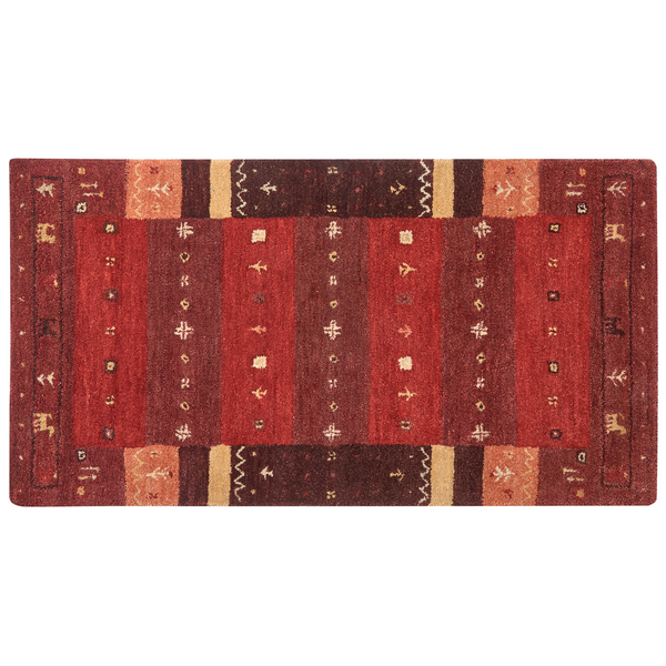 Teppich SINANLI Bunt 80 x 150 cm Wolle Gabbeh
