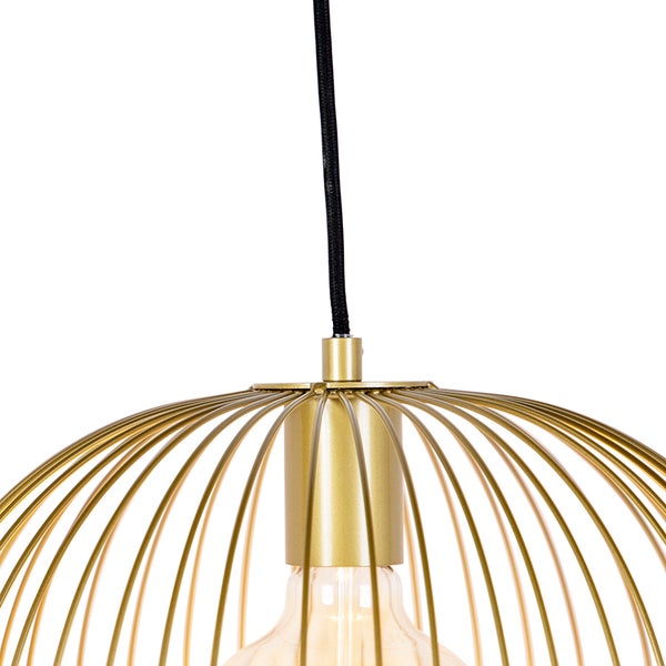 Design Hängelampe gold - Wire Knock