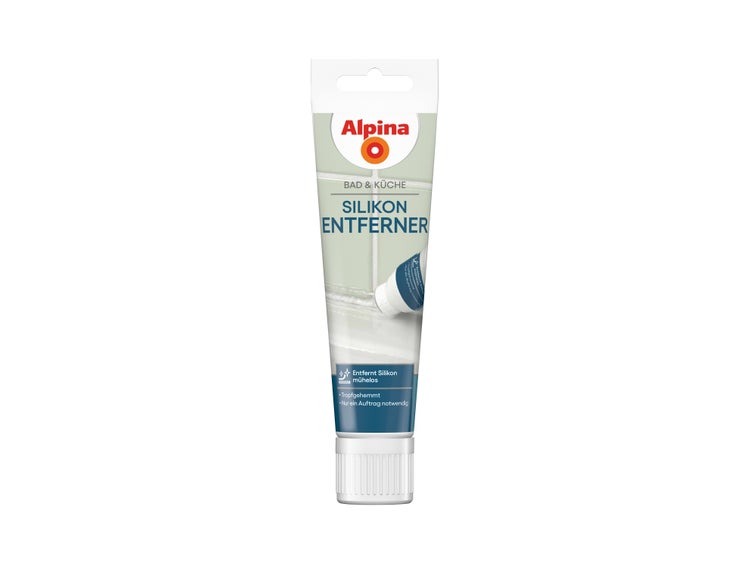 Alpina Silikon Entferner in der Tube für Bad und Küche zur mühelosen Entfernung von Silikonresten.