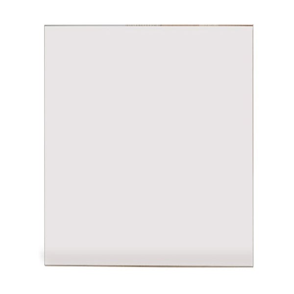 Quadratische, transparente Glasscheibe oder Acrylglasplatte.