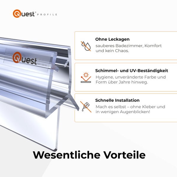 Quest Profile Dichtung mit Vorteilen für ein sauberes Badezimmer