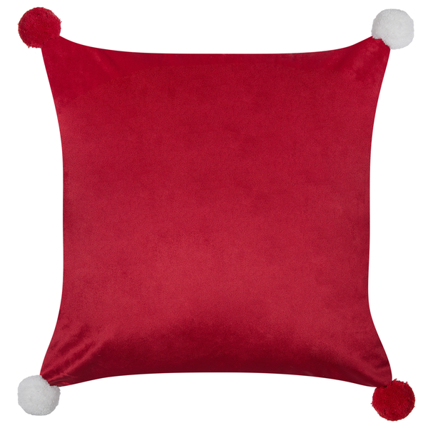 Dekokissen 2er Set LONICERA 45 x 45 cm Rot Weihnachtsmotiv