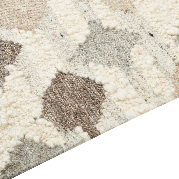 Teppich KAGHTSRASHEN Beige 80 x 150 cm Wolle Kelim