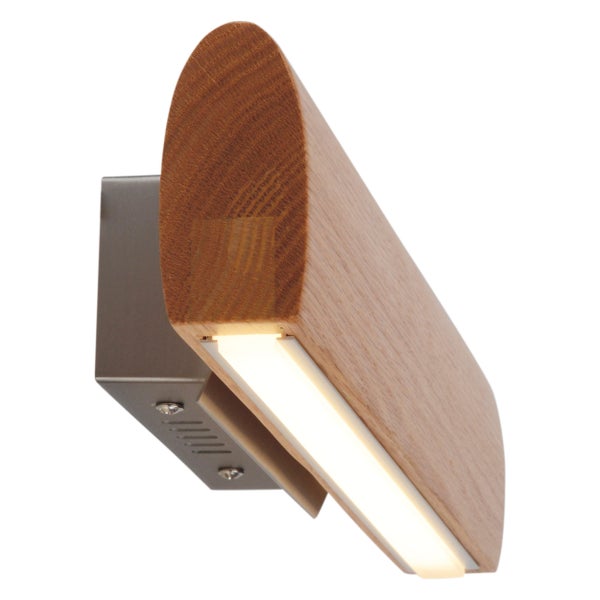 Wandleuchte aus Holz mit LED-Beleuchtung