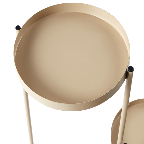 Beistelltisch mit runden Ablageflächen