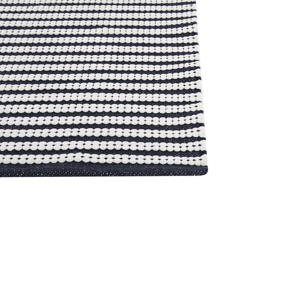 Teppich SOFULU Marineblau 80 x 150 cm Baumwolle