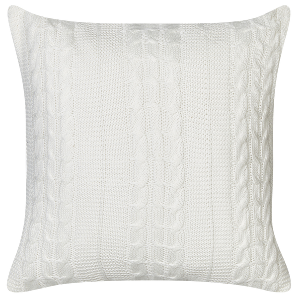 Dekokissen 2er Set CADETIA Baumwolle 45 x 45 cm Weiß Ohne Muster