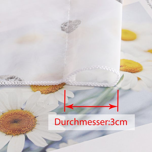 Gardinenstoff mit einem Durchmesser von 3 cm