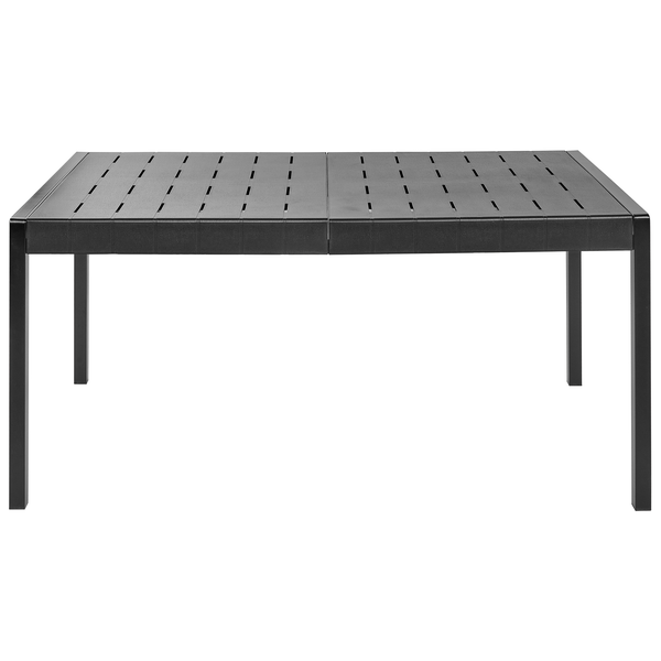 Gartentisch BARTICA 154 cm 84 cm Schwarz