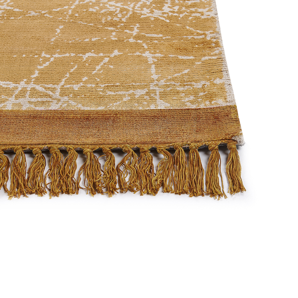 Teppich HANLI Orange 80 x 150 cm Viskose