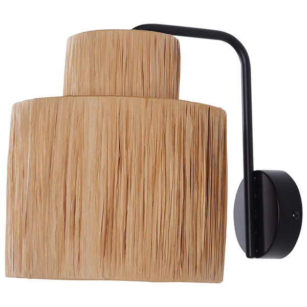Wandlampe 2er Set SHINFA Geflecht Naturfarben