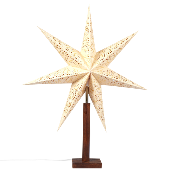Dekorative Lampe Sternform Beige MANA
