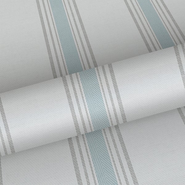 Sanders und Sanders Tapete Streifen Hellblau und Beige - 53 cm x 10 m - 640202