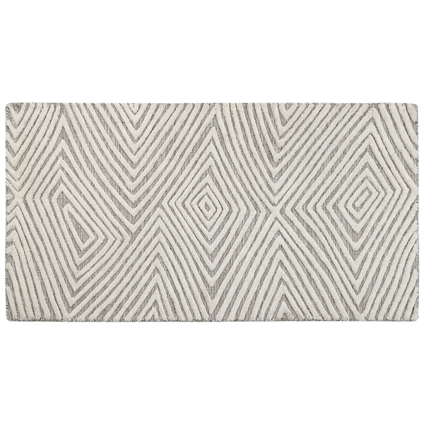 Teppich GOKSUN Grau 80 x 150 cm Wolle