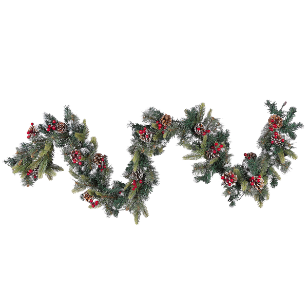 Weihnachtsgirlande LED PAIMIO 180 cm Grün