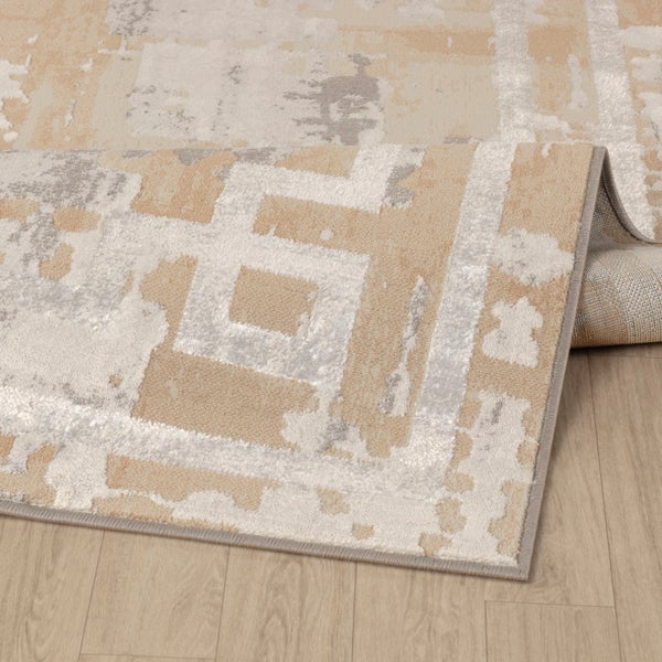 Abstrakt Moderner Teppich Beige/Grau 120x170 cm MARTINA
