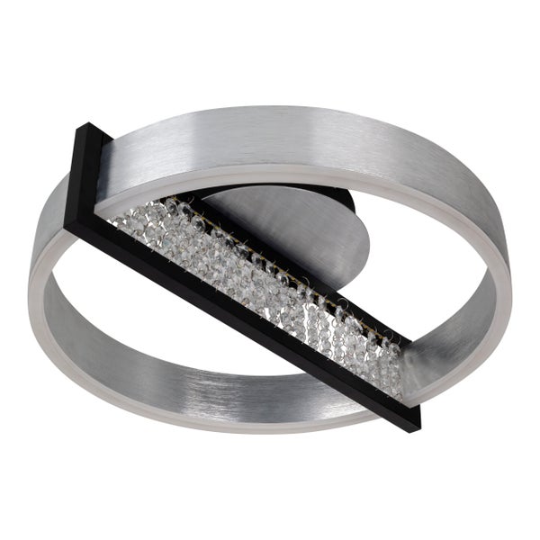 Deckenleuchte mit Kristallen