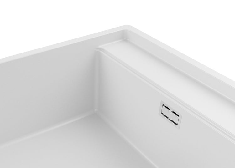 Detailansicht einer Duschwanne mit Ablauf