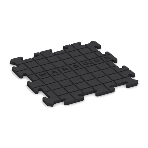 Fitnessstudio-Bodenbelag Fitnessmatte Bodenschutzmatte 50 x 50 x 1,8 cm - Anthrazit - 7 Platten für 1,75 m² | stoß- und rutschfest | schalldämmend | einfach zu verlegen | WARCO