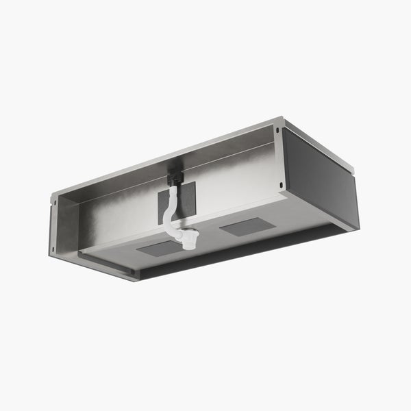 Waschtischunterschrank mit Siphon und Anschluss