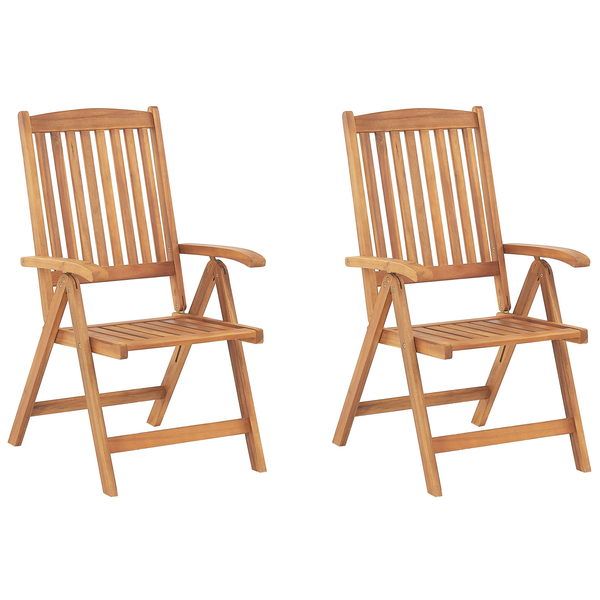 Bistro Set inkl. Kissen klappbar JAVA Akazienholz Graphitgrau