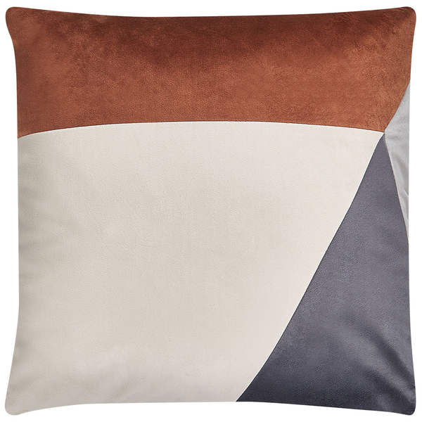 Dekokissen 2er Set CAMPSIS Samtstoff 45 x 45 cm Bunt Geometrisches Muster